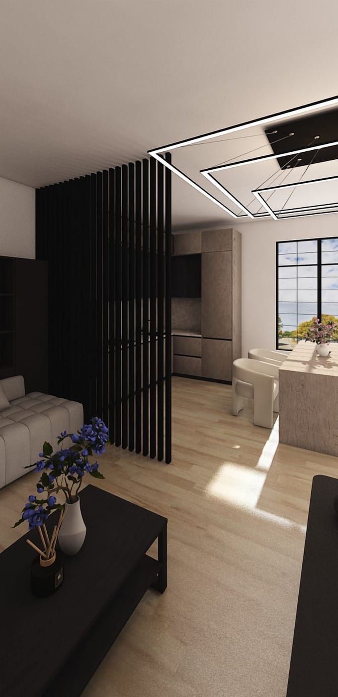 Mid-century living room