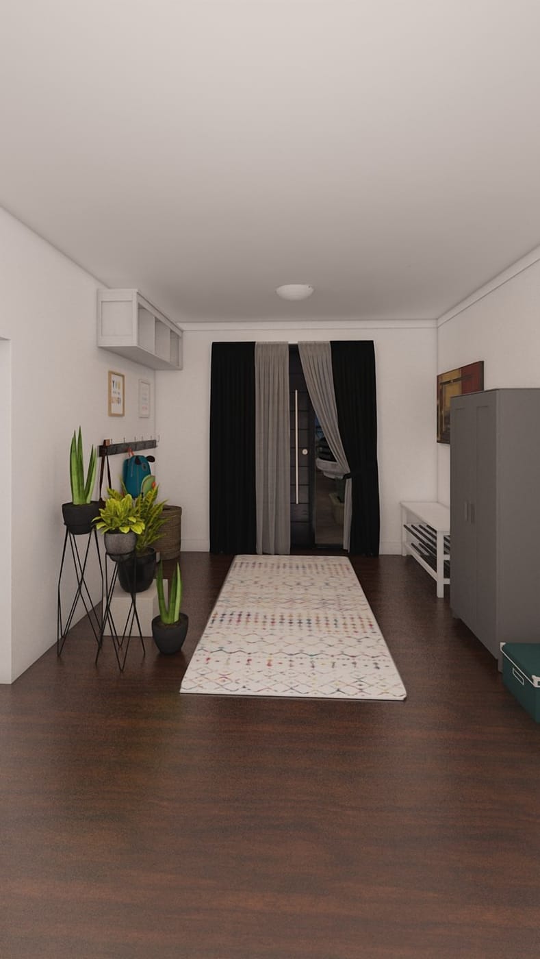 Mid-century hall