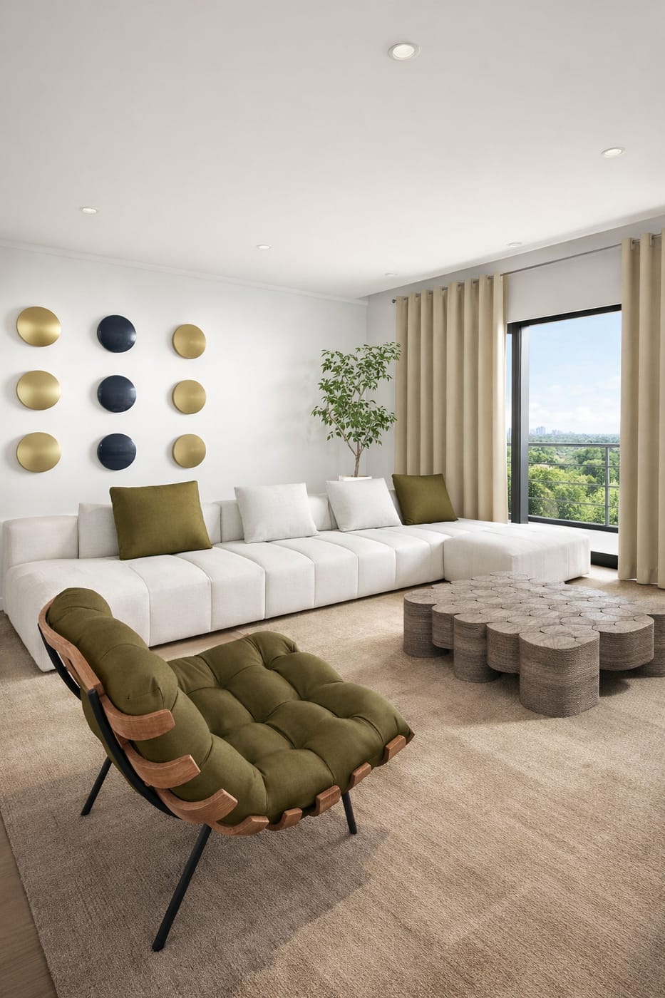 Mid-century living room