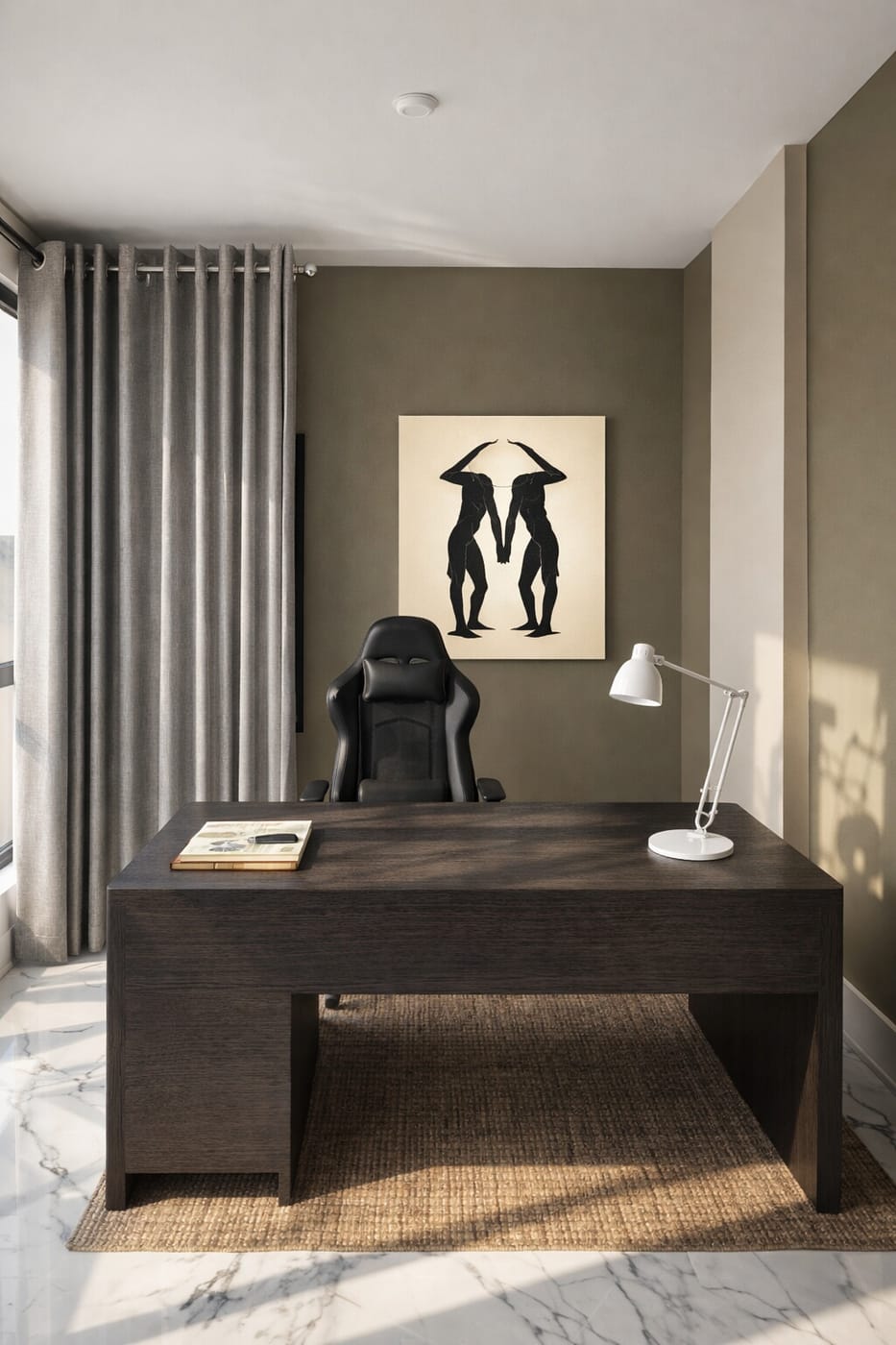Mid-century home office