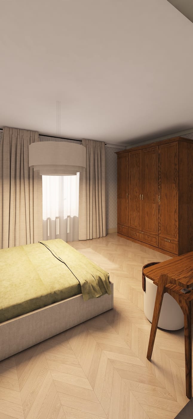 Traditional bedroom