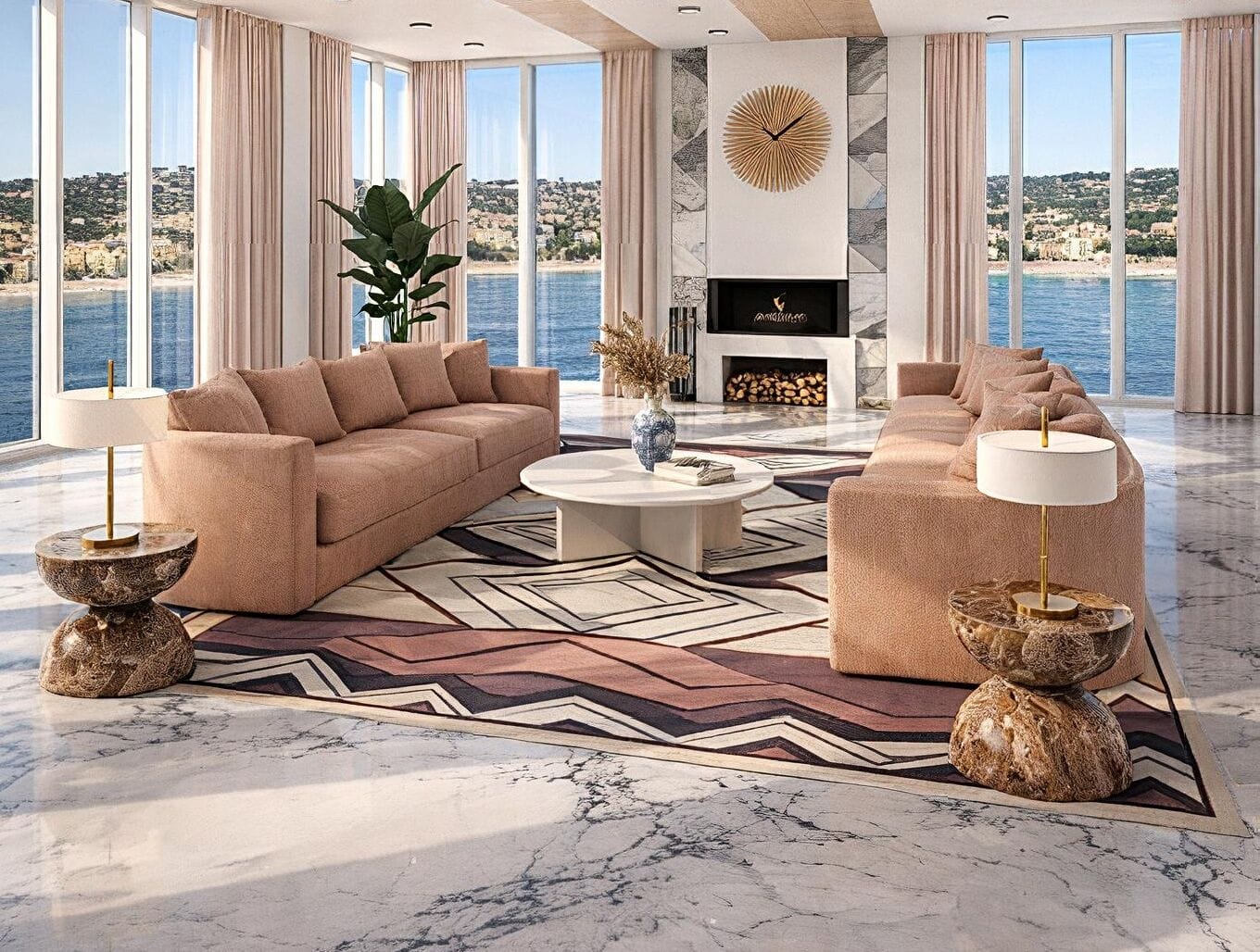 Mid-century living room