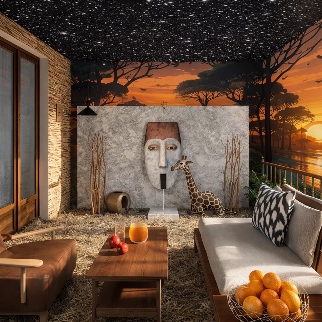 Eclectic outdoor space