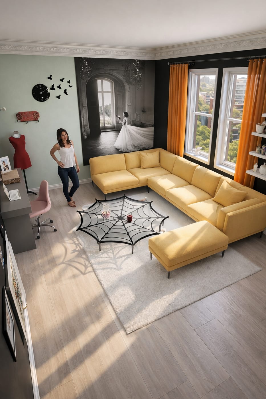 Mid-century living room