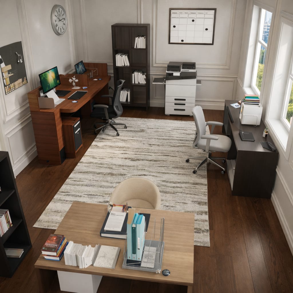 Mid-century home office