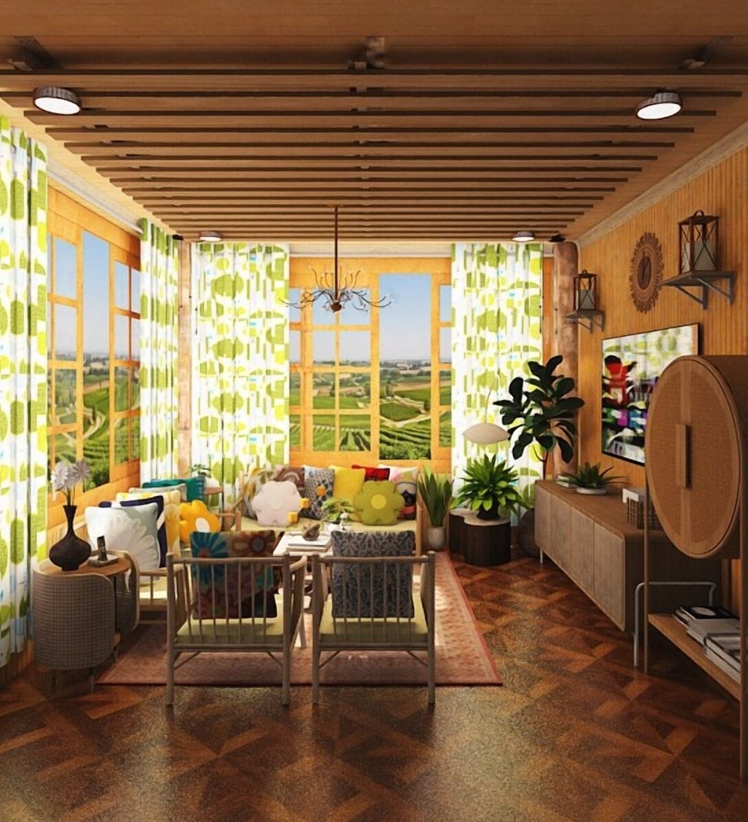 Boho living room