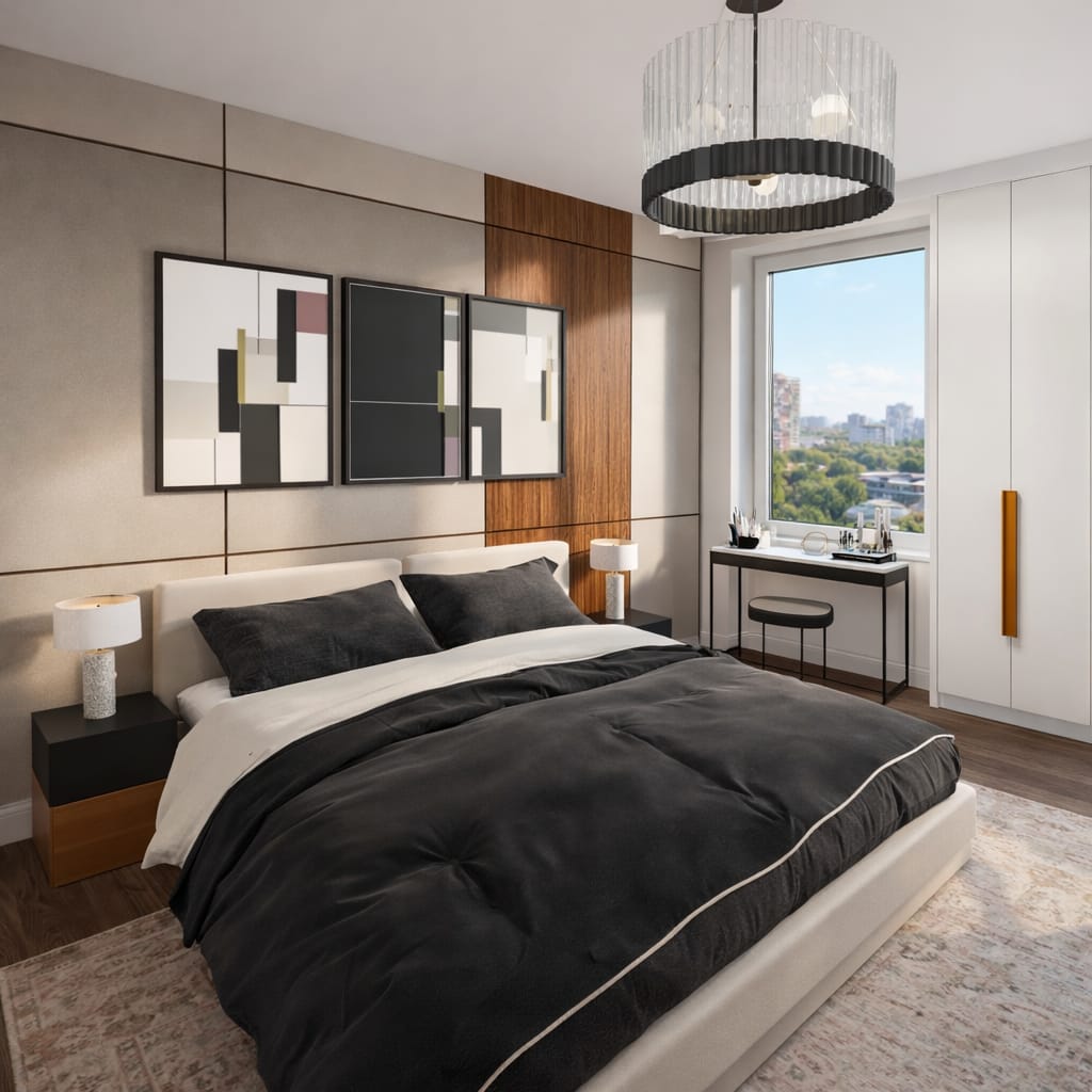 Mid-century bedroom