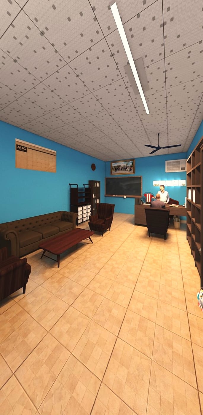 Retro home office