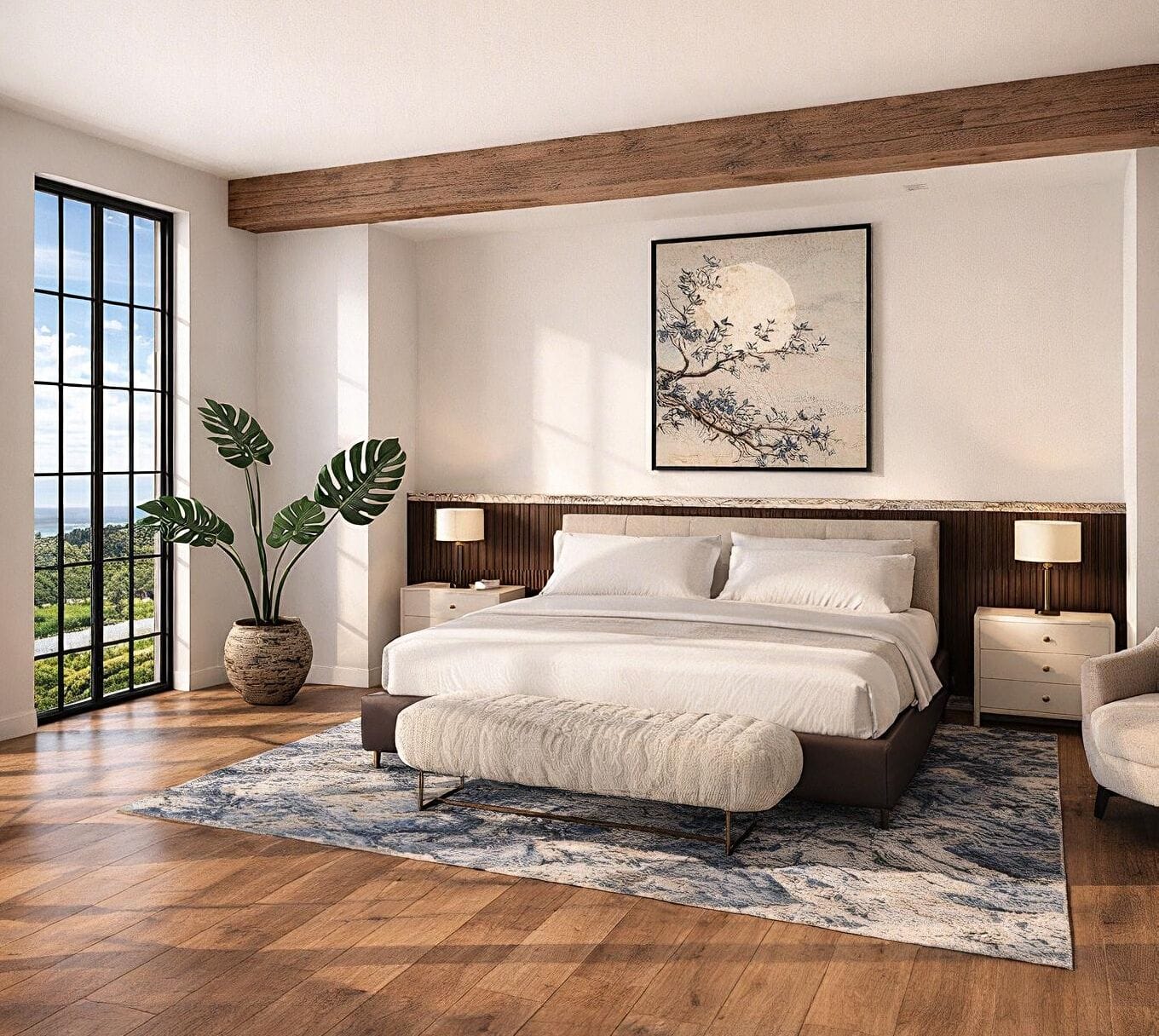Mid-century bedroom