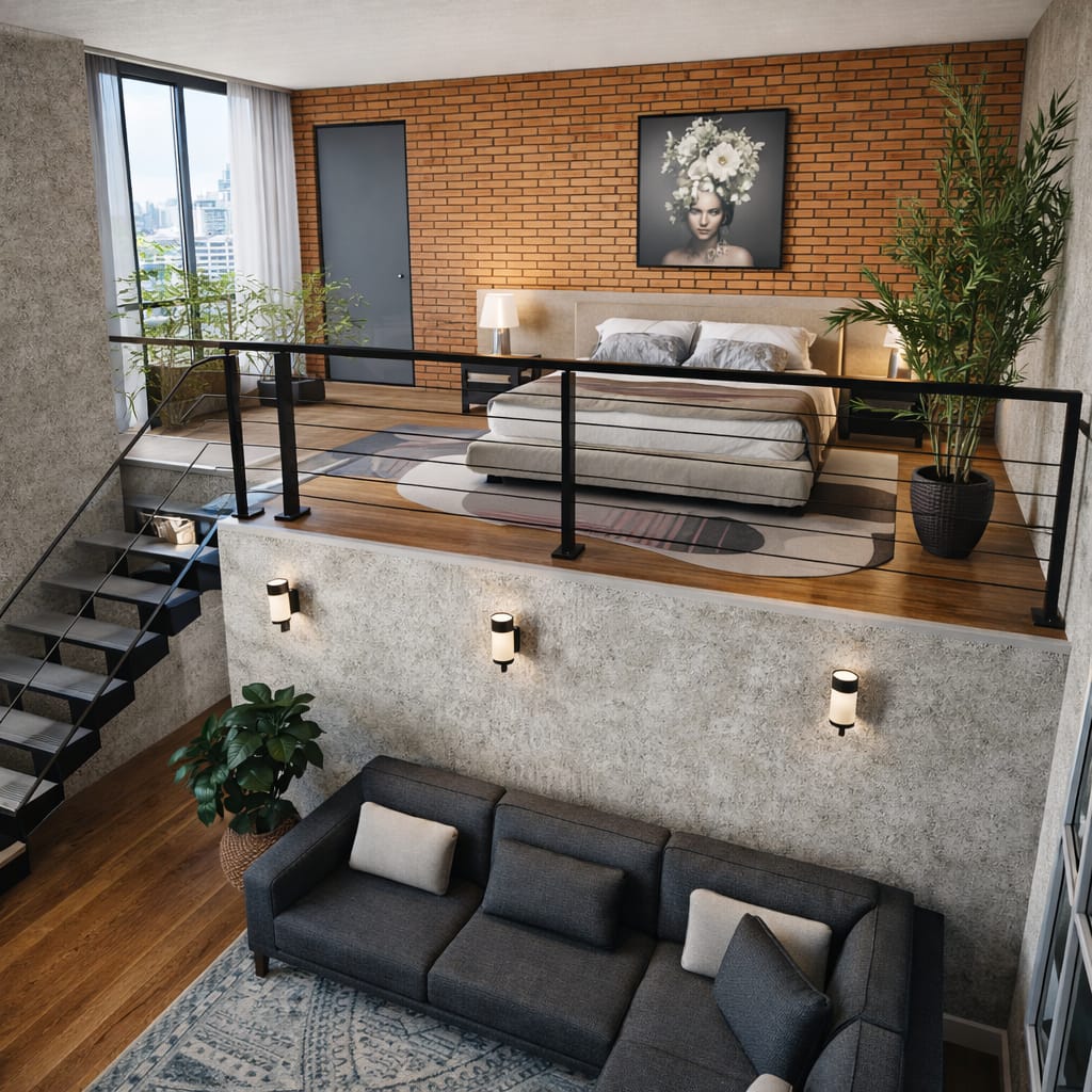 Industrial living room