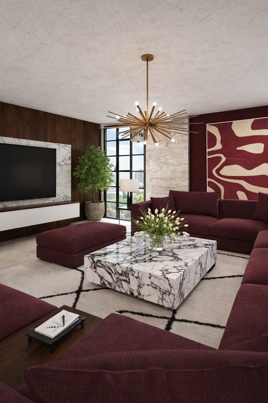 Mid-century living room