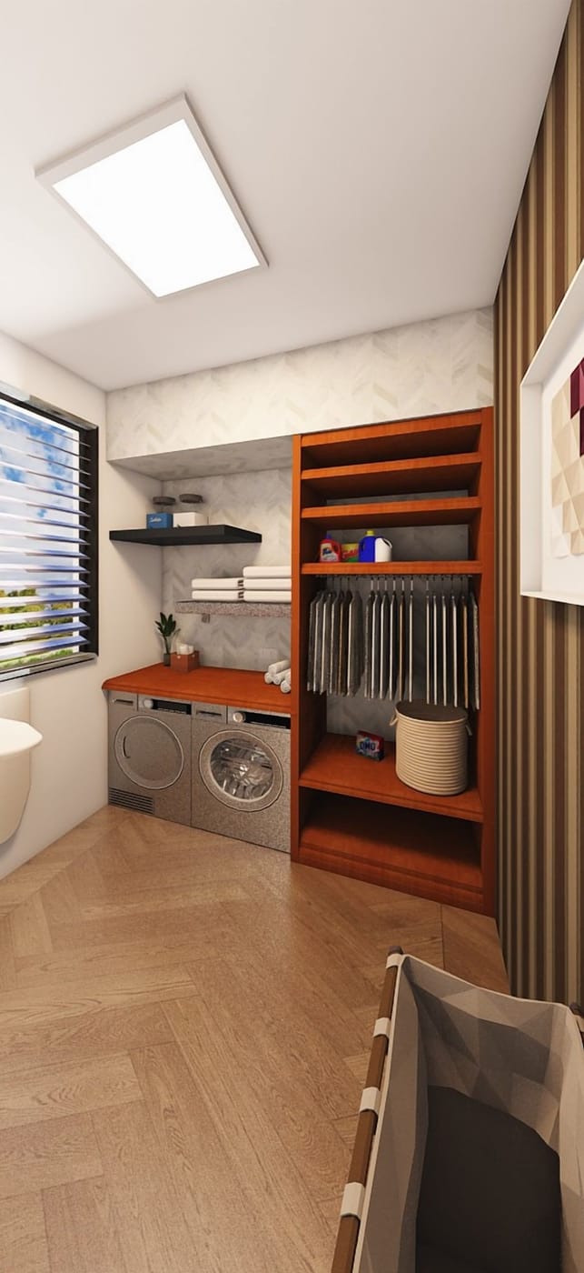 Mid-century laundry room