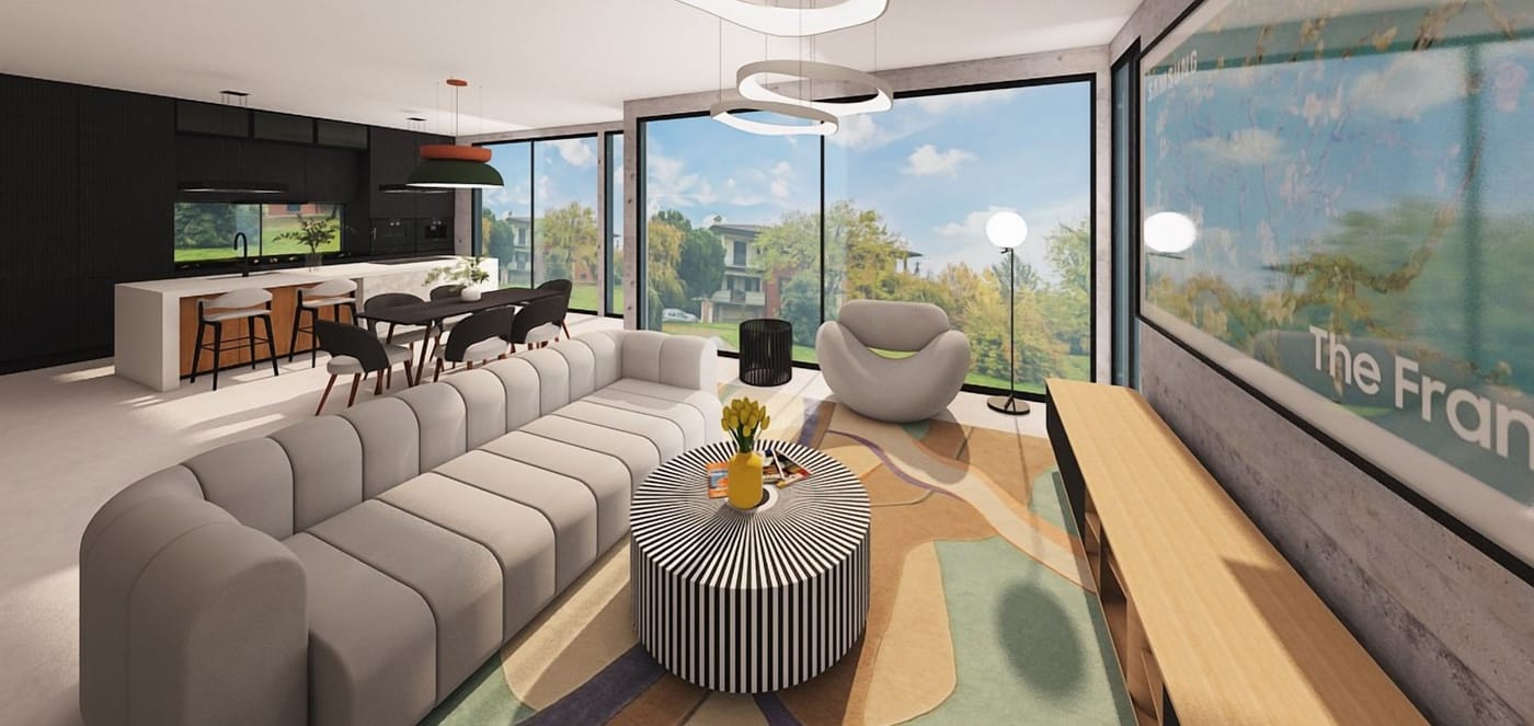 Mid-century living room
