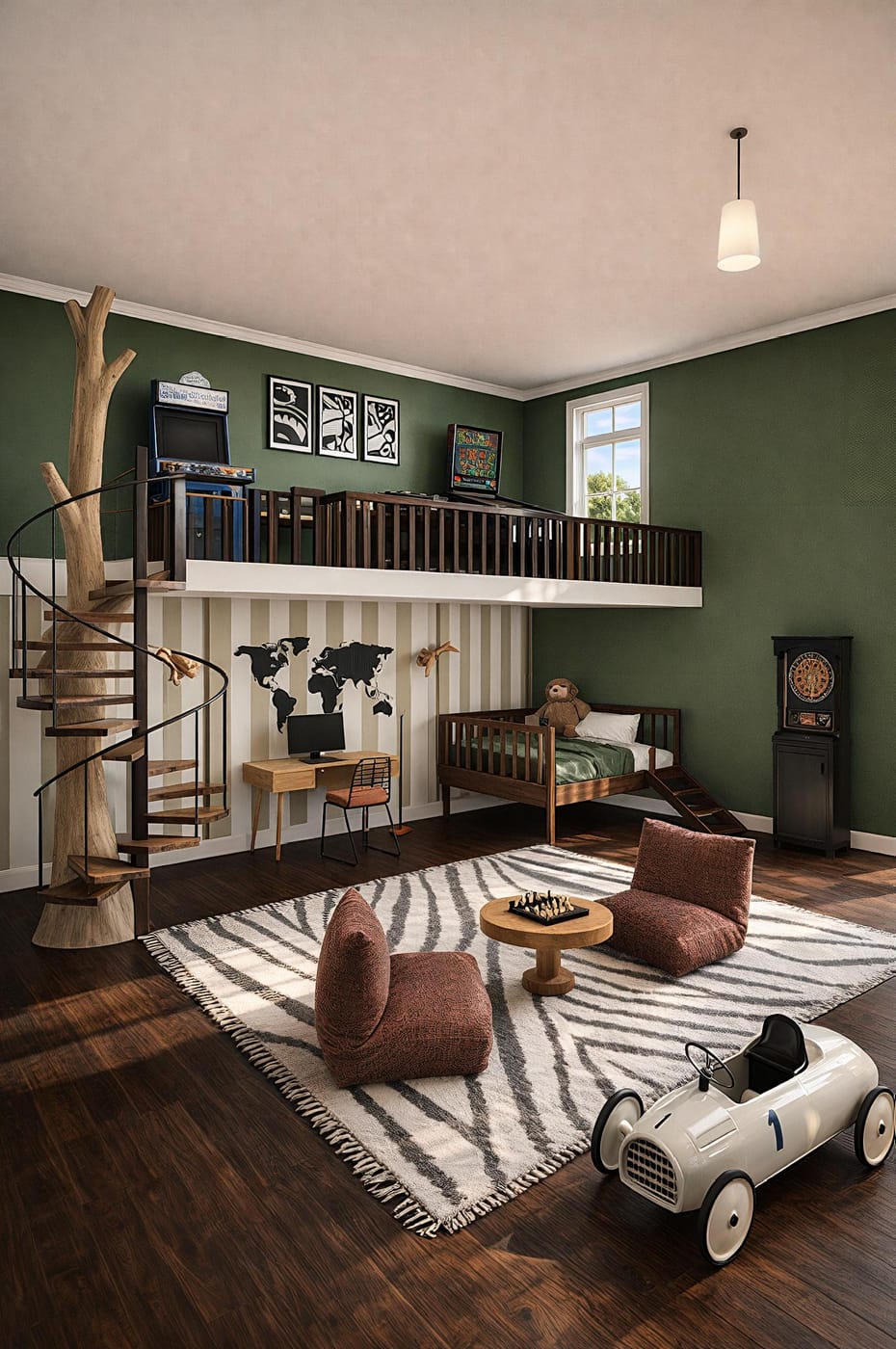 Mid-century kids room