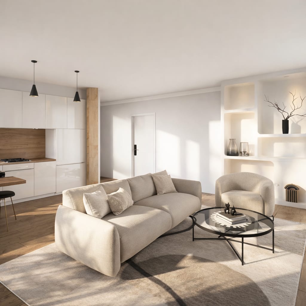 Mid-century living room