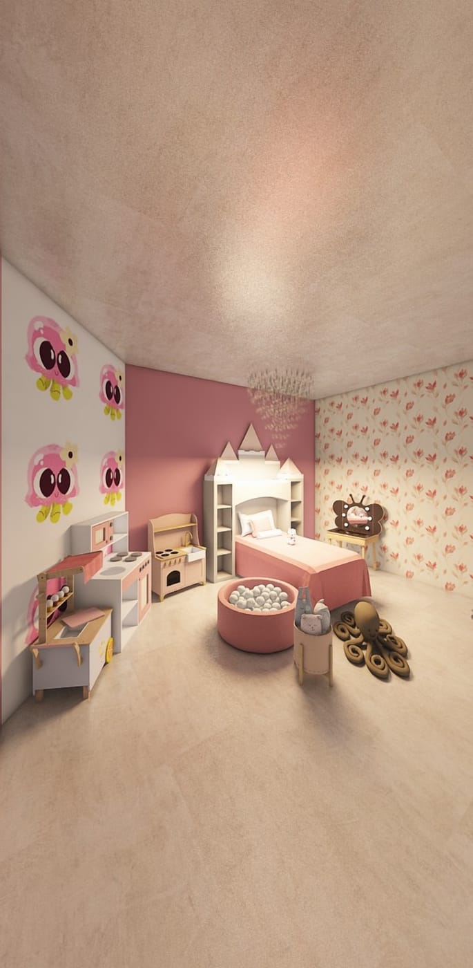 Boho kids room