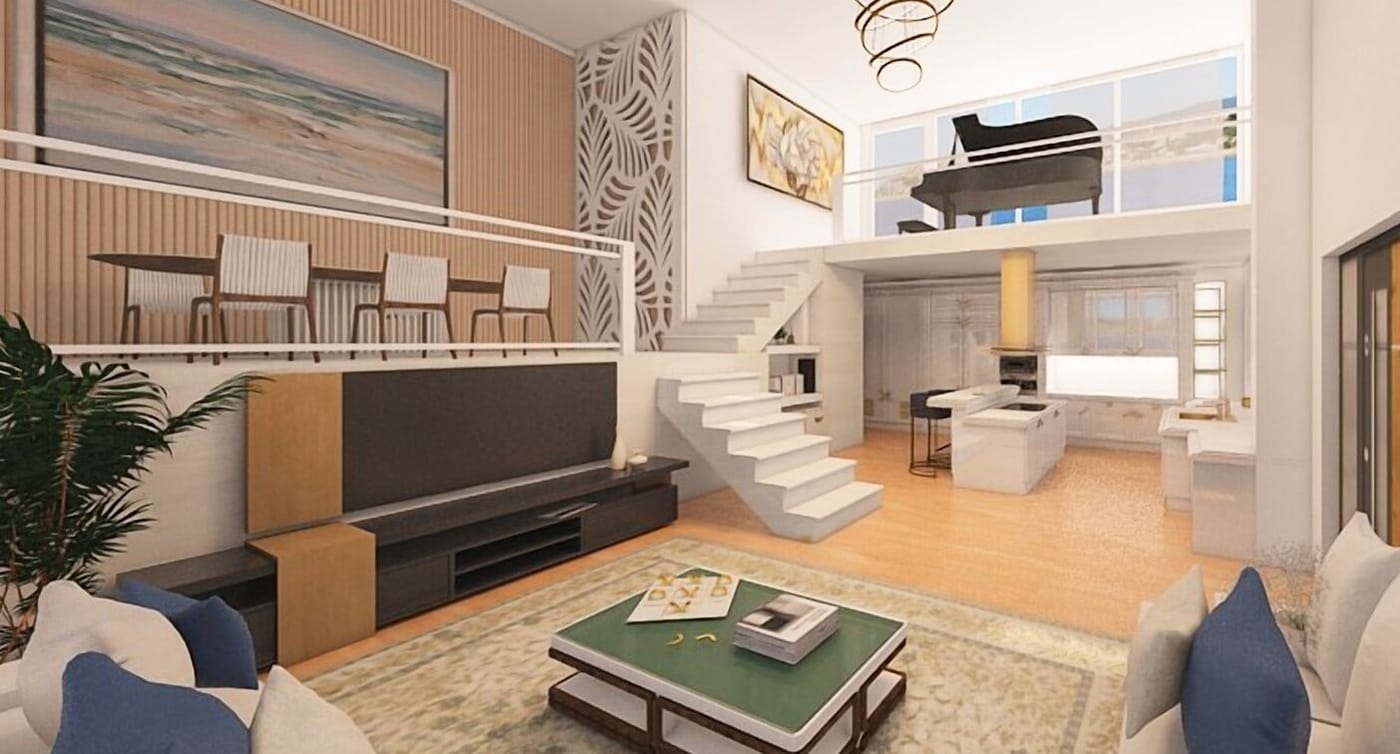 Contemporary living room