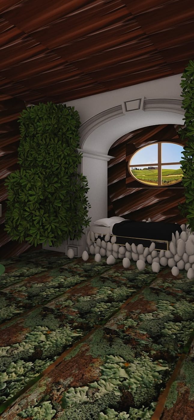 Eclectic bedroom