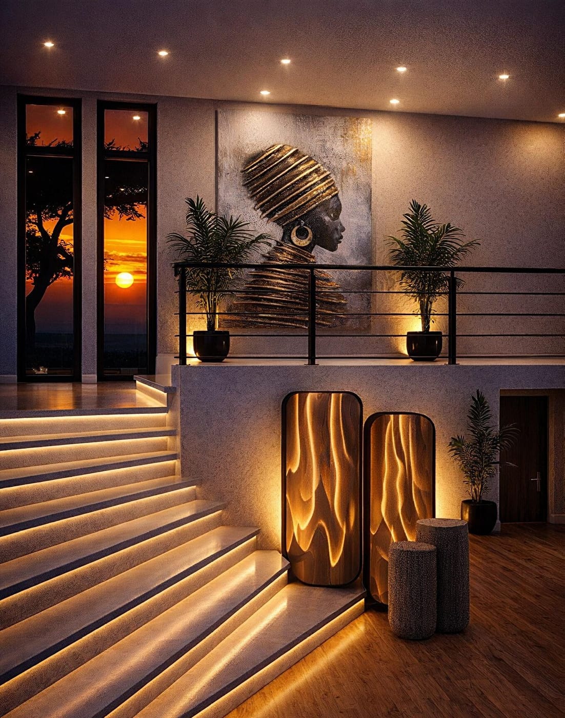 Mid-century living room
