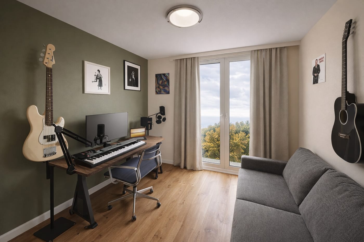 Mid-century home office