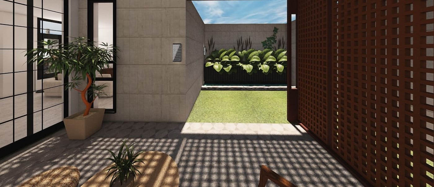 Scandinavian outdoor space