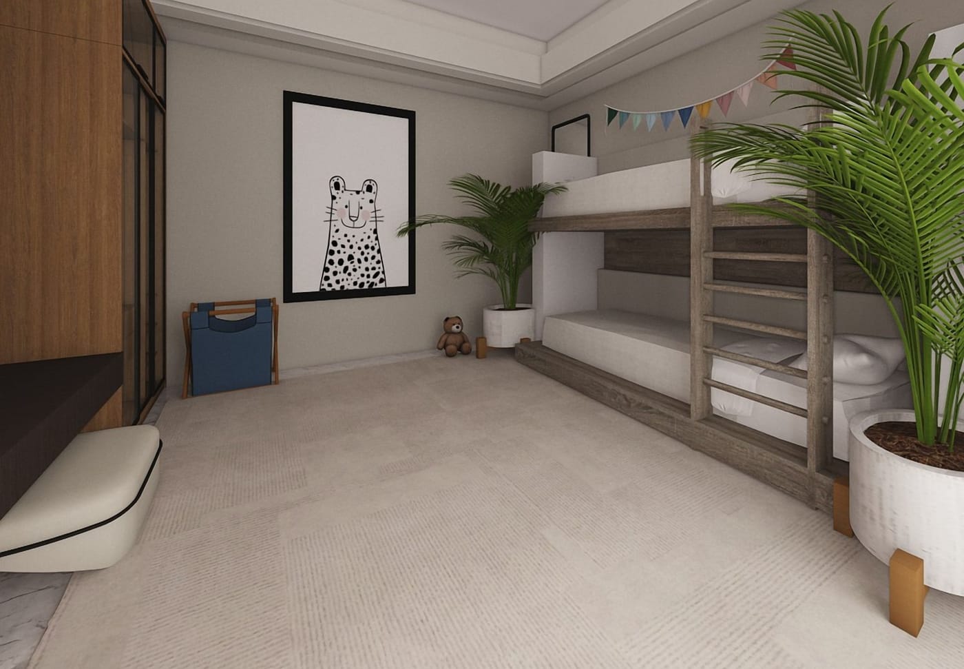Boho kids room