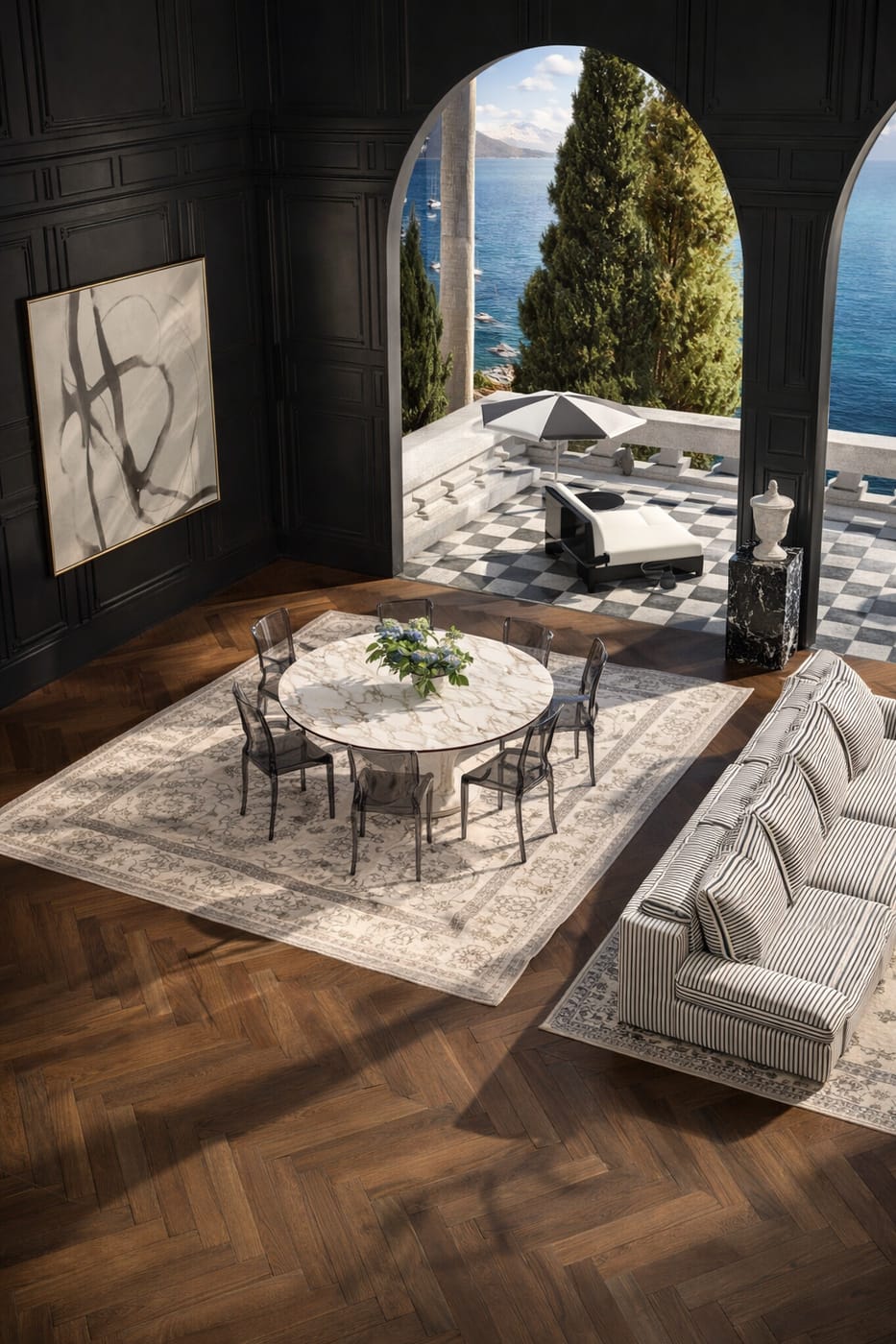 Mediterranean dining room