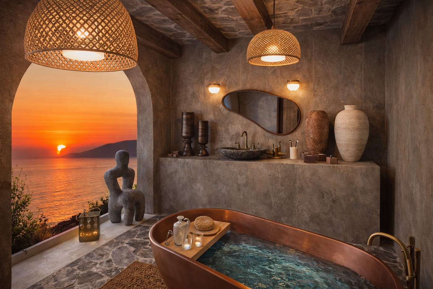 Mediterranean bathroom