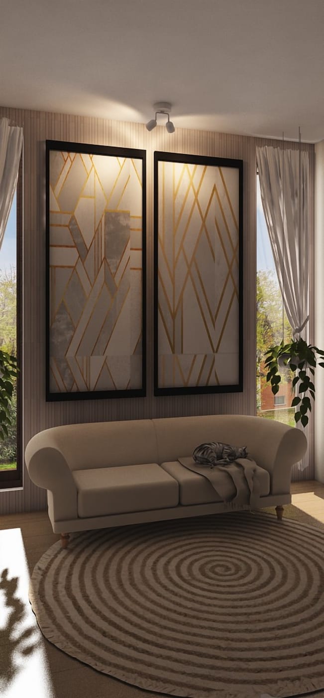 Mid-century living room