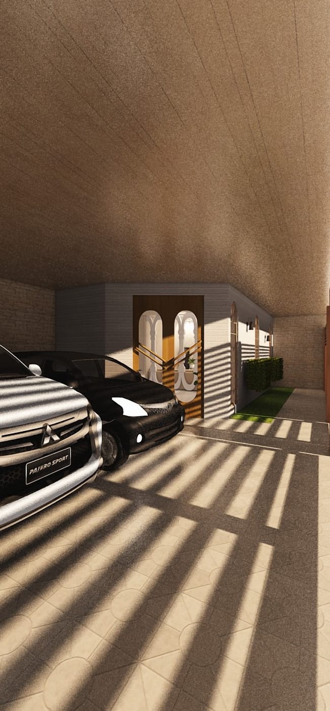 Traditional garage