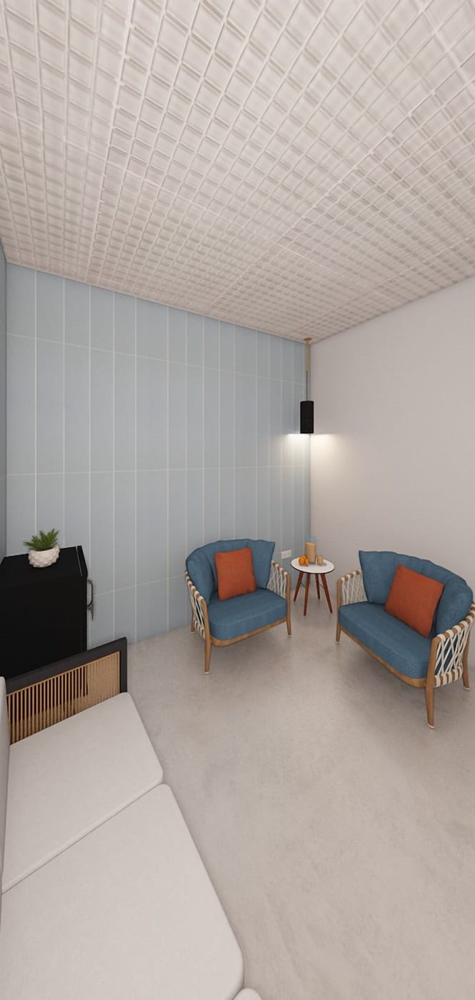 Mid-century living room