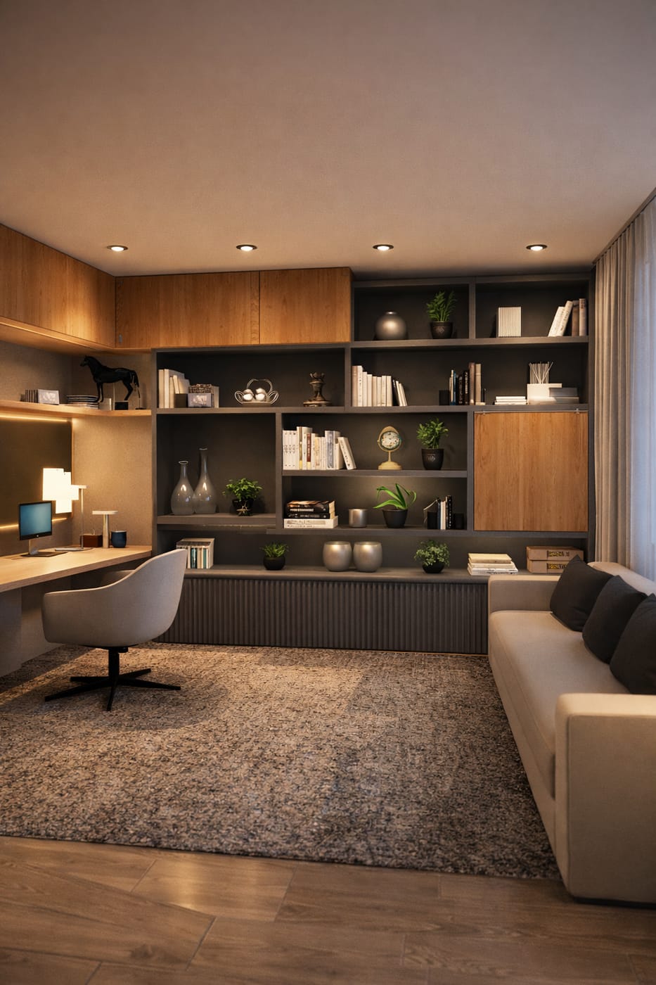 Mid-century home office