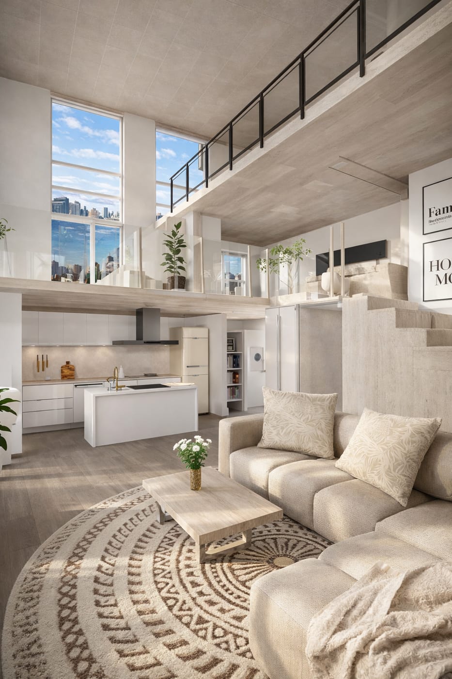 Industrial living room