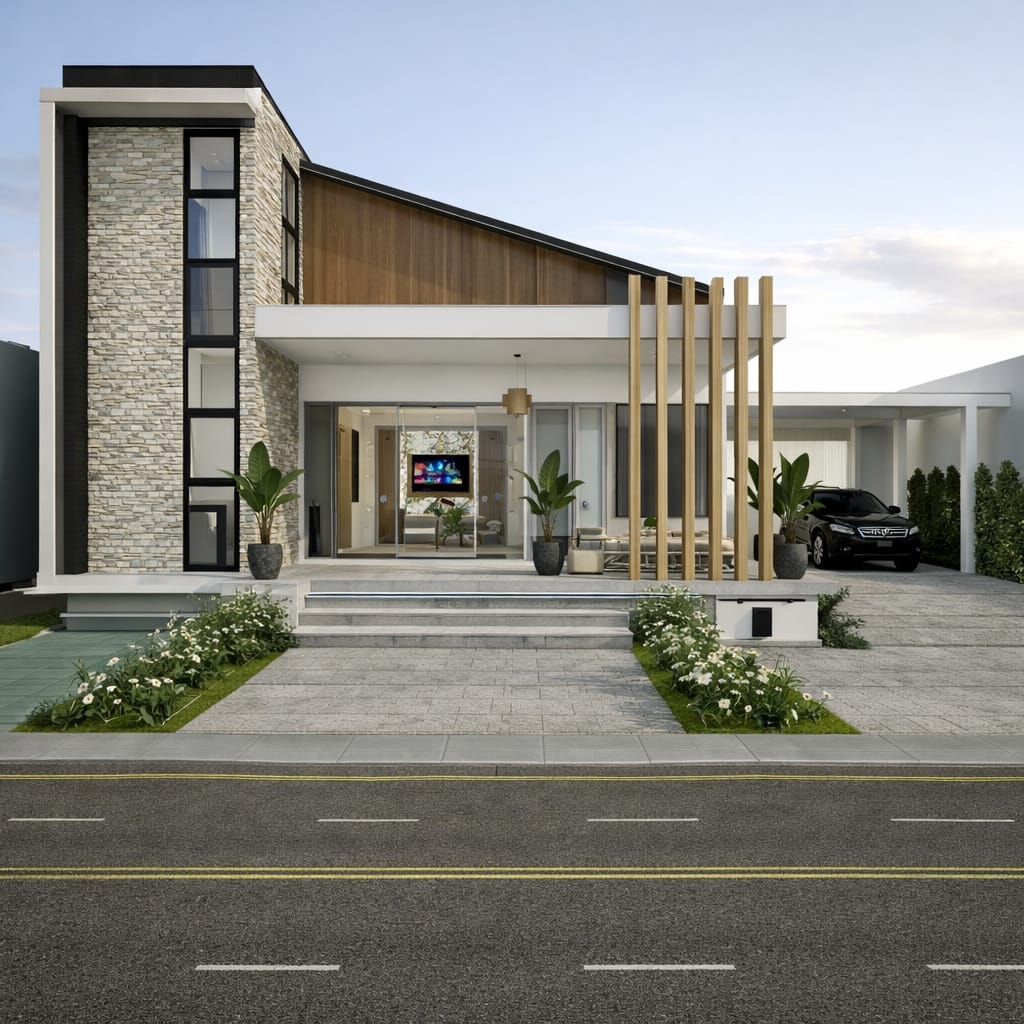 Contemporary floor plan