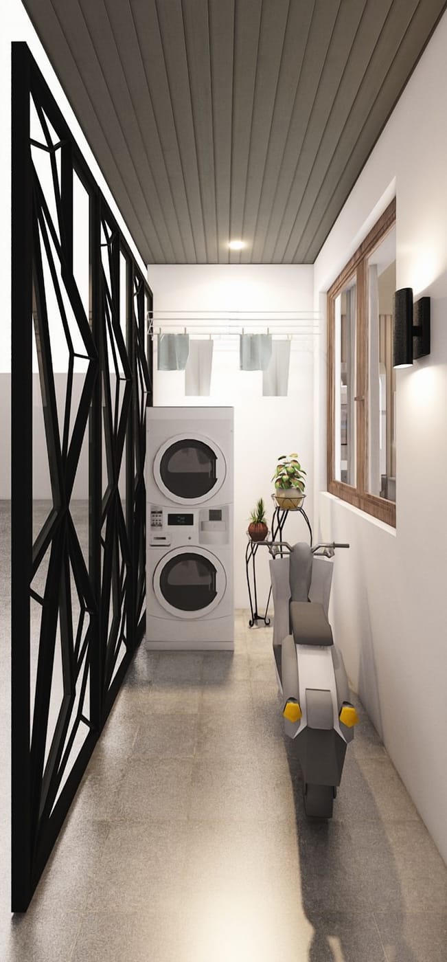 Contemporary laundry room