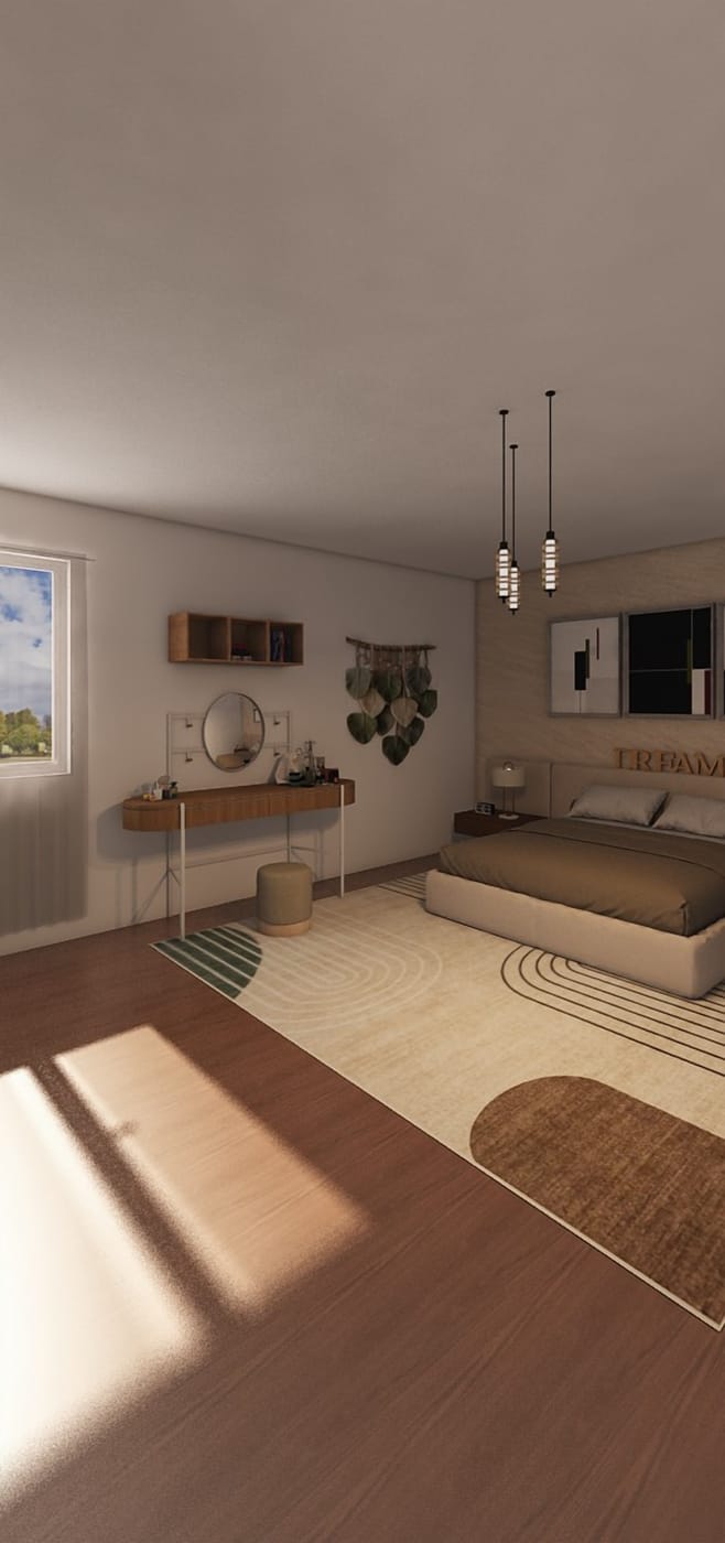 Mid-century bedroom