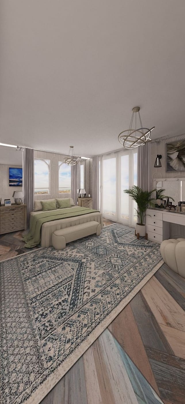Mediterranean bedroom