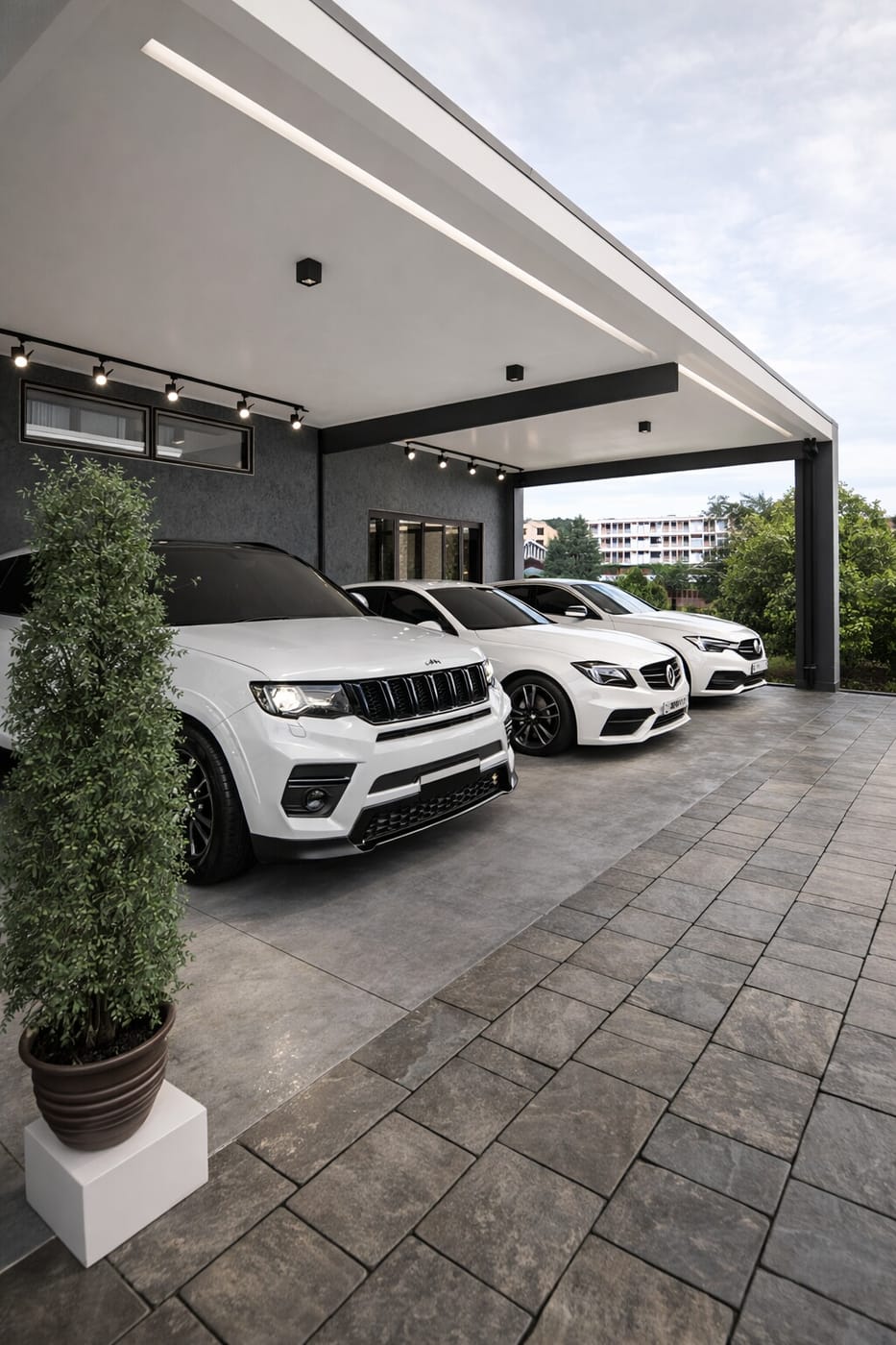 Contemporary garage