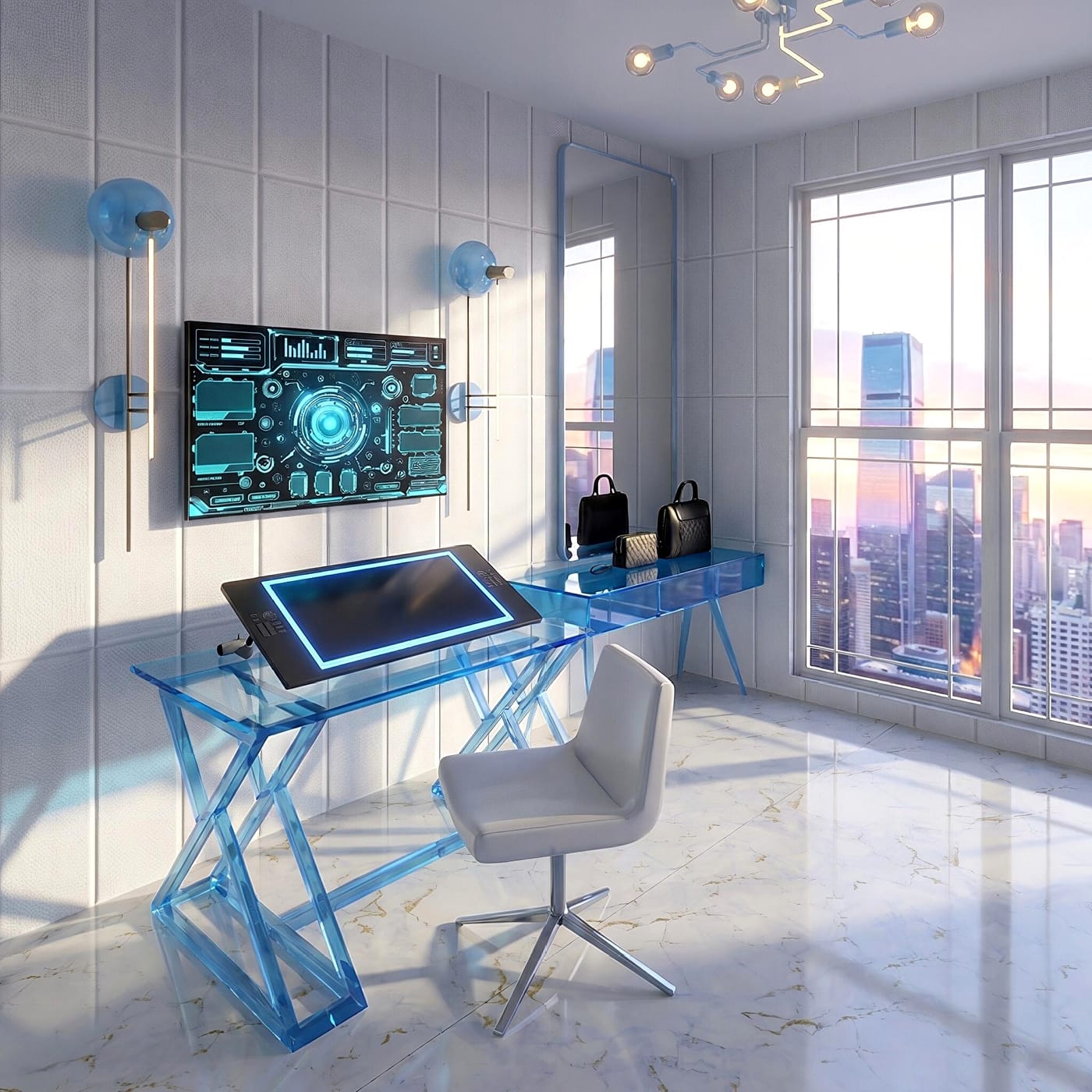 Mid-century home office