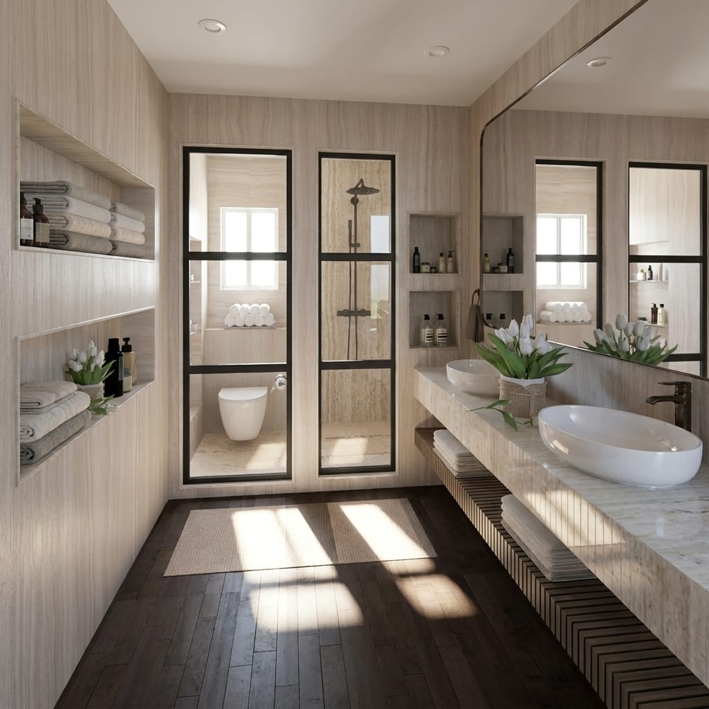 Mid-century bathroom
