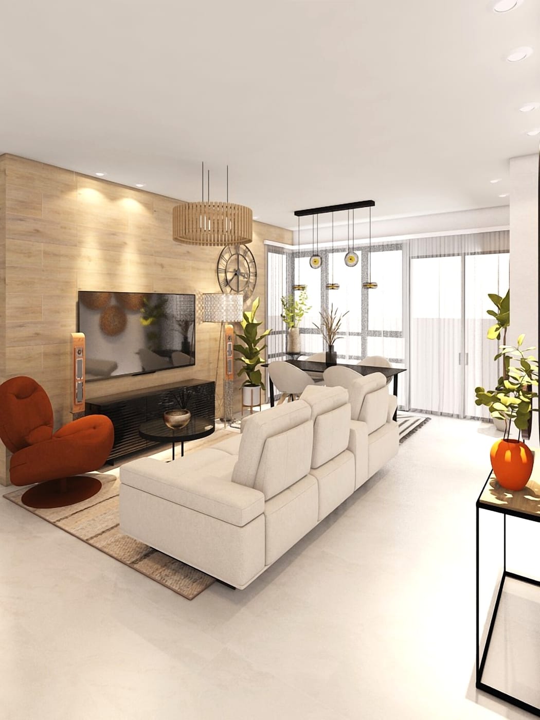 Contemporary living room