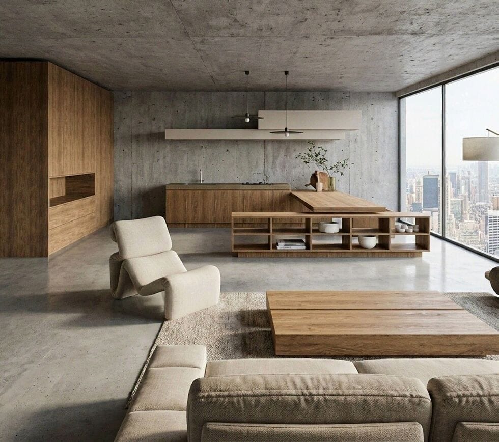 Industrial living room