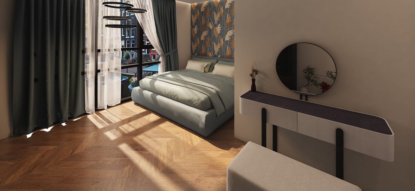 Contemporary bedroom