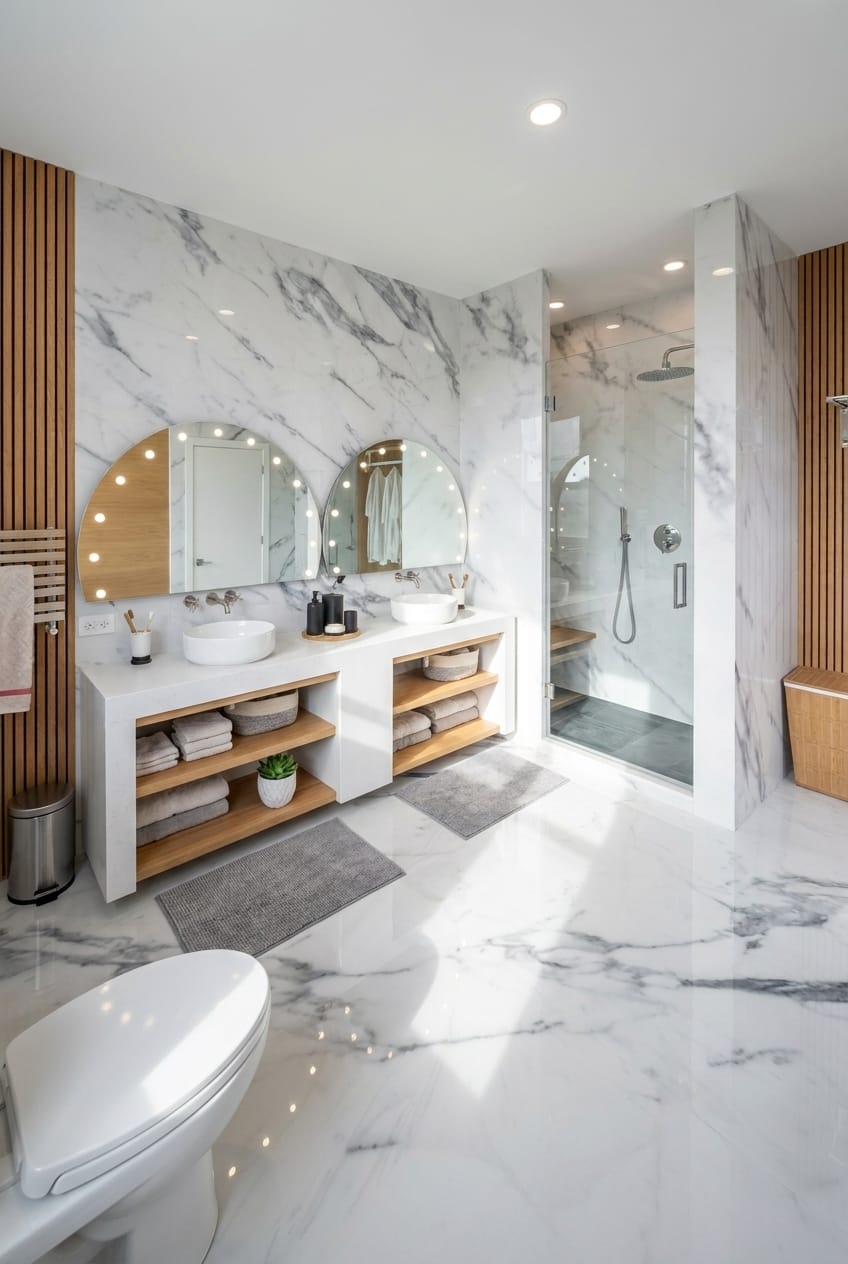Mid-century bathroom
