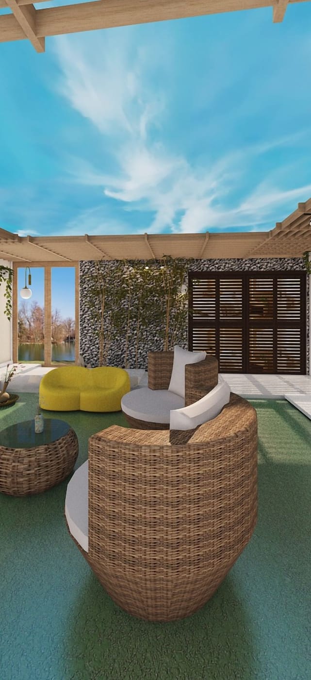 Contemporary outdoor space