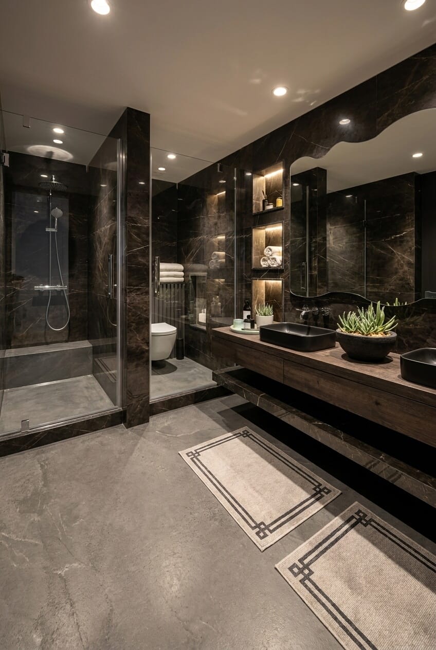 Mid-century bathroom