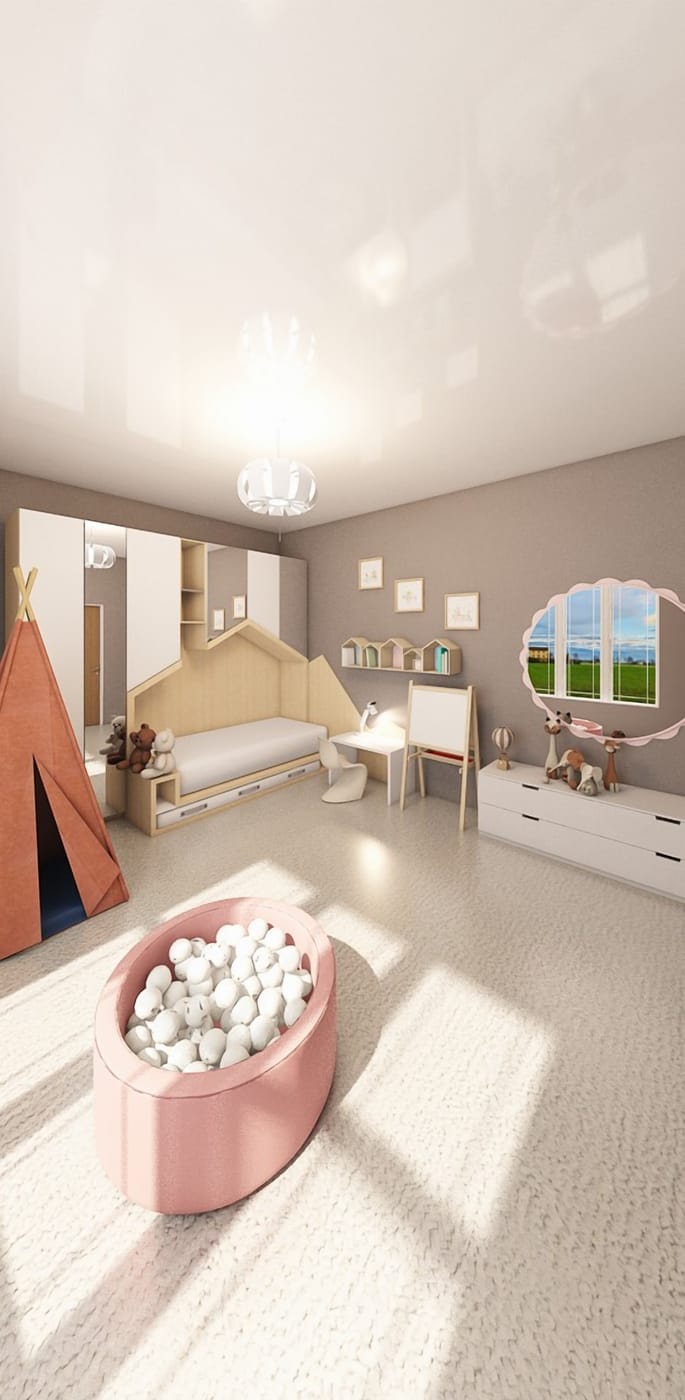 Boho kids room