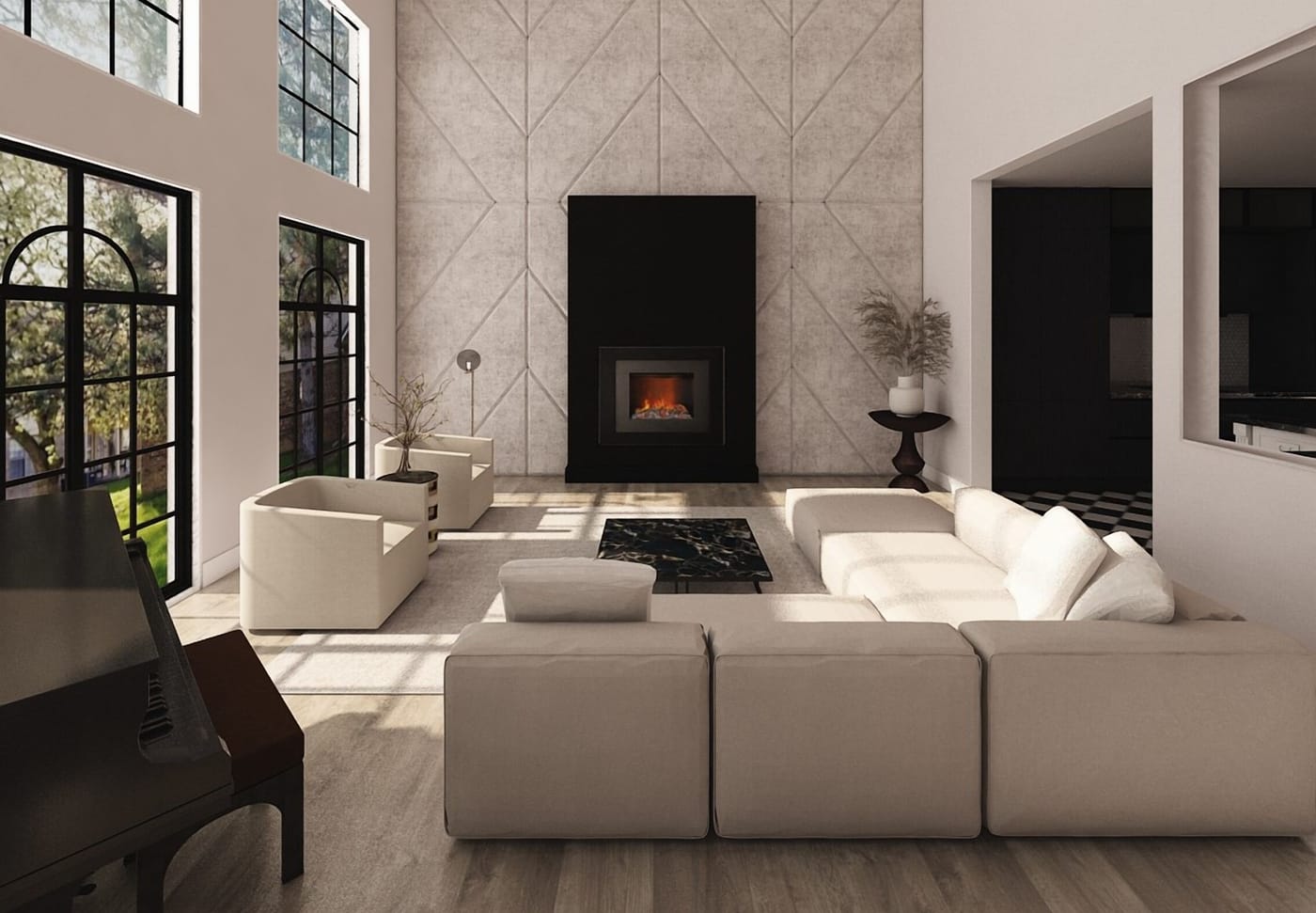 Contemporary living room
