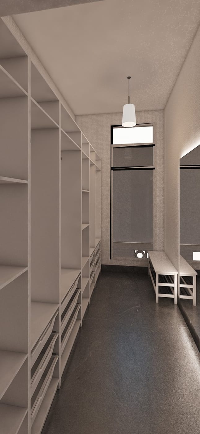 Mid-century closet