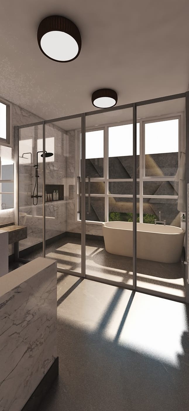 Contemporary bathroom